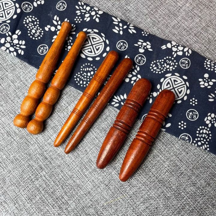 Premium Wooden Massage Roller Stick Natural Wood Body Massager Tool Portable Foot Roller Muscle Relaxation Tool for Home Gym Travel Daily Use Comfort