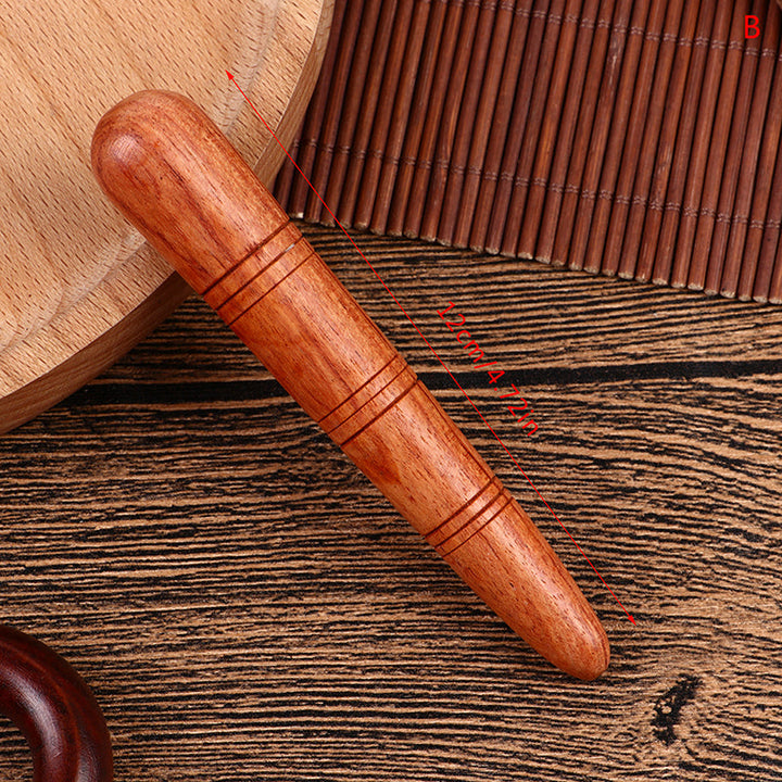 Premium Wooden Massage Roller Stick Natural Wood Body Massager Tool Portable Foot Roller Muscle Relaxation Tool for Home Gym Travel Daily Use Comfort