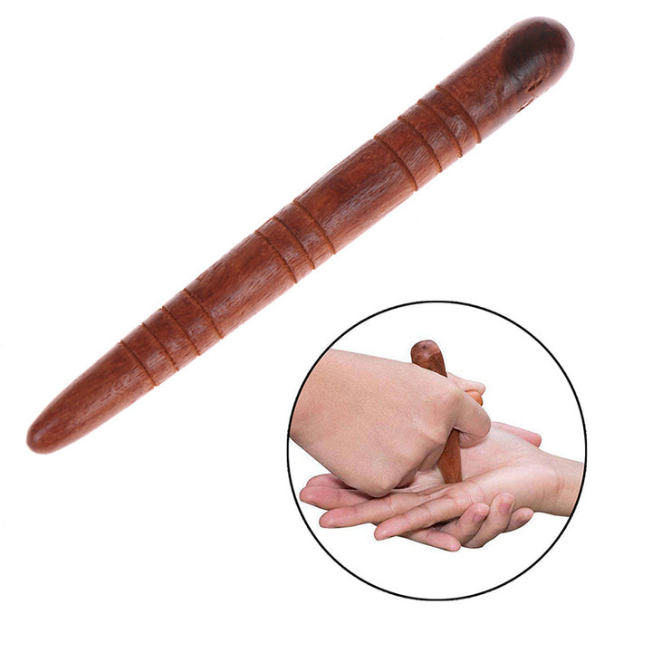 Premium Wooden Massage Roller Stick Natural Wood Body Massager Tool Portable Foot Roller Muscle Relaxation Tool for Home Gym Travel Daily Use Comfort
