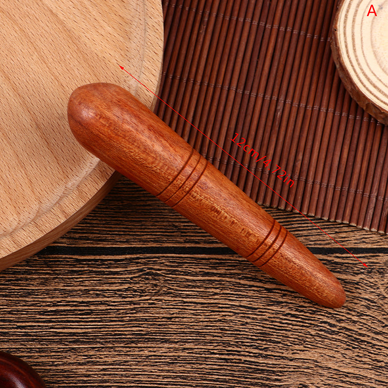Premium Wooden Massage Roller Stick Natural Wood Body Massager Tool Portable Foot Roller Muscle Relaxation Tool for Home Gym Travel Daily Use Comfort