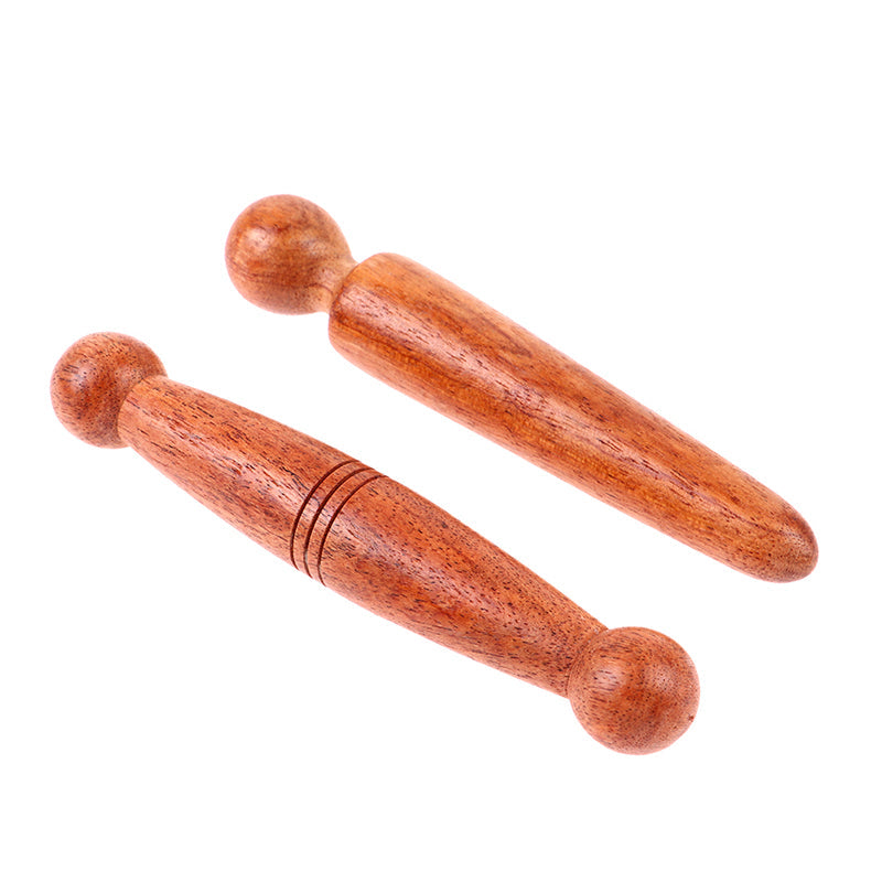 Premium Wooden Massage Roller Stick Natural Wood Body Massager Tool Portable Foot Roller Muscle Relaxation Tool for Home Gym Travel Daily Use Comfort