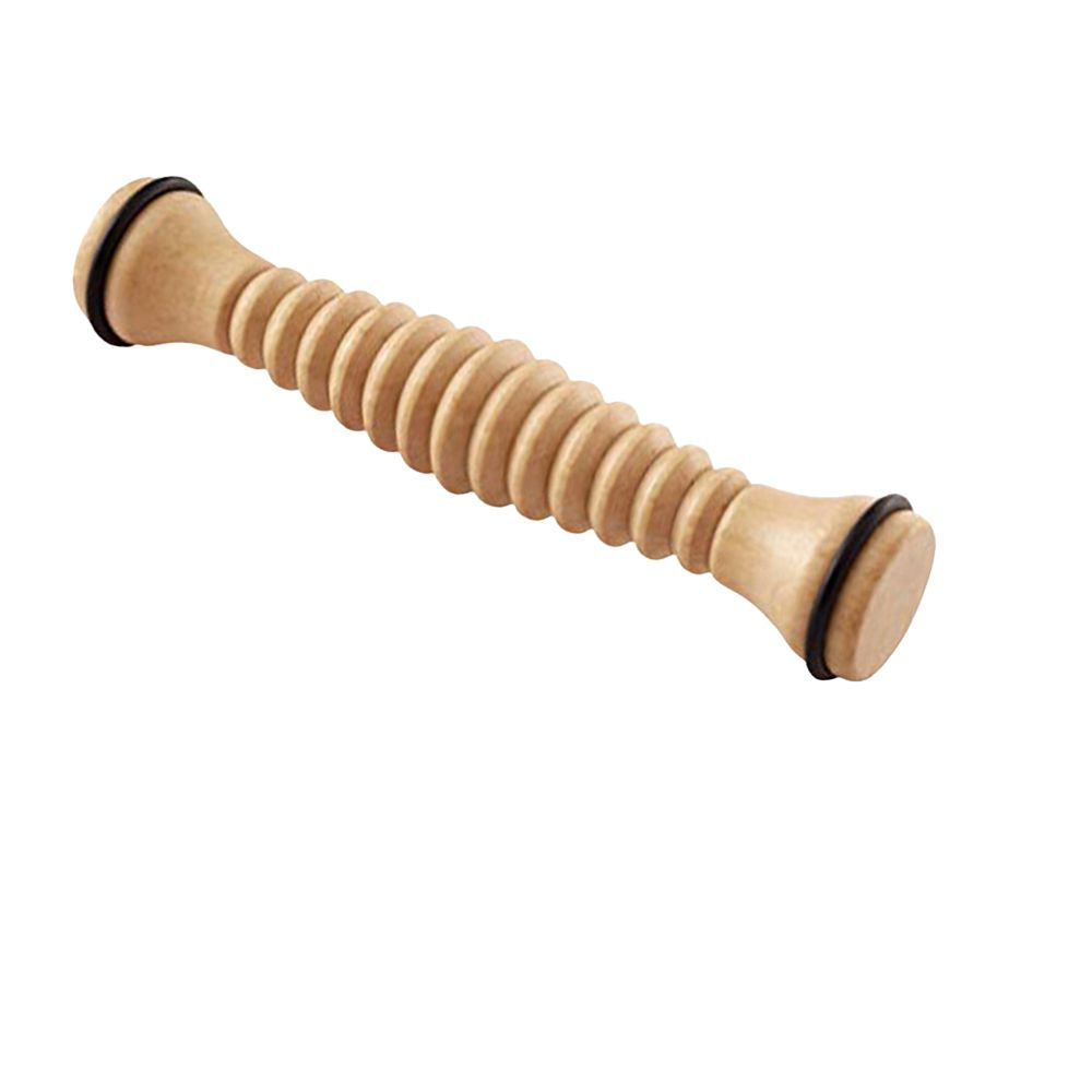 Premium Wooden Massage Tool Set Bamboo Gua Sha Foot Roller Stick Palm Massager Portable Full Body Massage Tools for Home Gym Travel Daily Use