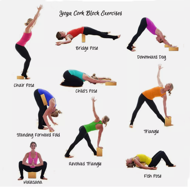 Premium Yoga Block EVA Foam Non Slip High Density Yoga Brick Lightweight 23x15x7.6cm Support Block for Yoga Pilates Stretching Fitness Home Gym