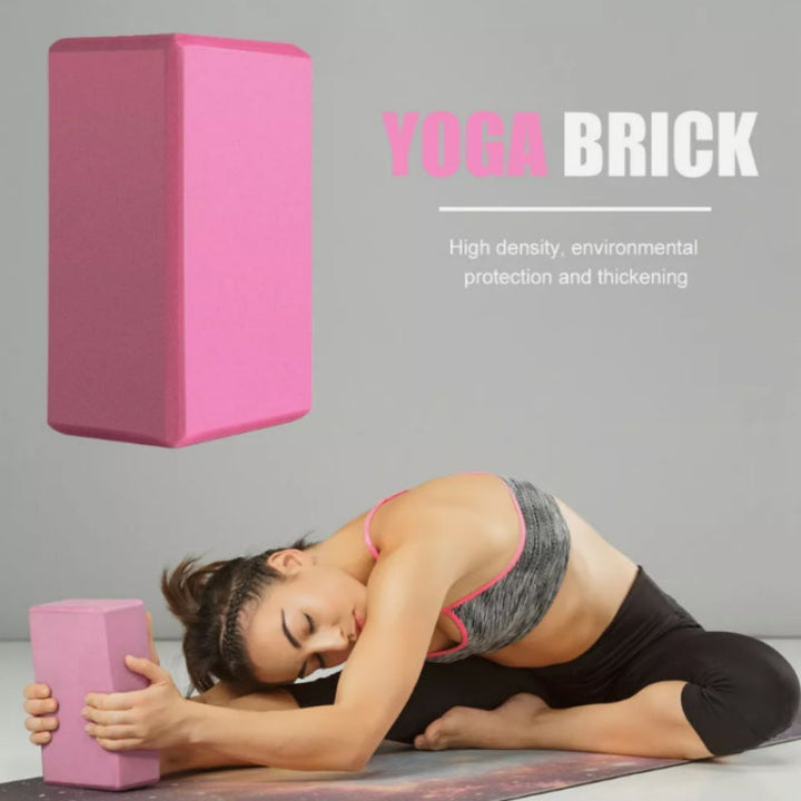 Premium Yoga Block EVA Foam Non Slip High Density Yoga Brick Lightweight 23x15x7.6cm Support Block for Yoga Pilates Stretching Fitness Home Gym