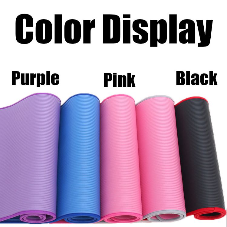 Premium Yoga Mat 10mm Extra Thick Non Slip Exercise Mat 183x61cm NRB Material Reversible Fitness Mat for Yoga Pilates Home Gym Workout Daily Use