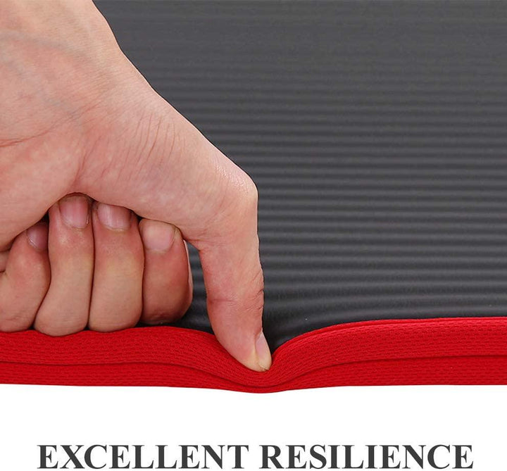 Premium Yoga Mat 10mm Extra Thick Non Slip Exercise Mat 183x61cm NRB Material Reversible Fitness Mat for Yoga Pilates Home Gym Workout Daily Use