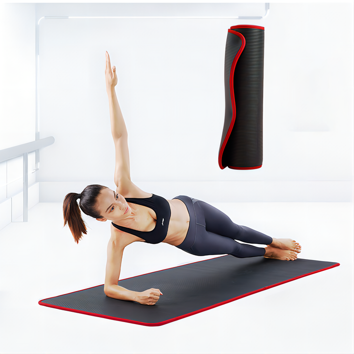 Premium Yoga Mat 10mm Extra Thick Non Slip Exercise Mat 183x61cm NRB Material Reversible Fitness Mat for Yoga Pilates Home Gym Workout Daily Use