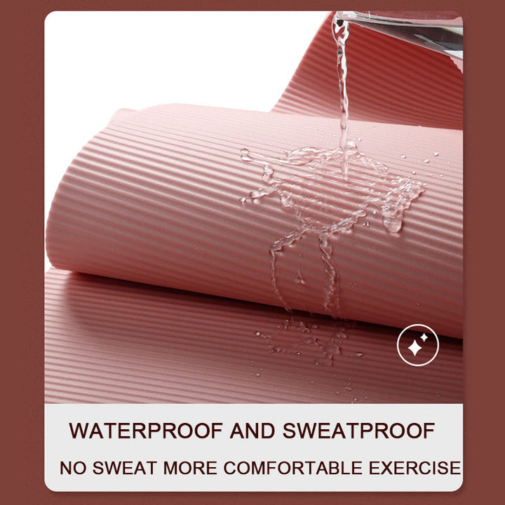 Premium Yoga Mat 2M Extra Long 15MM Thick High Density Exercise Mat Anti Slip Waterproof Fitness Pilates Mat with Carry Bag for Home Gym Daily Use