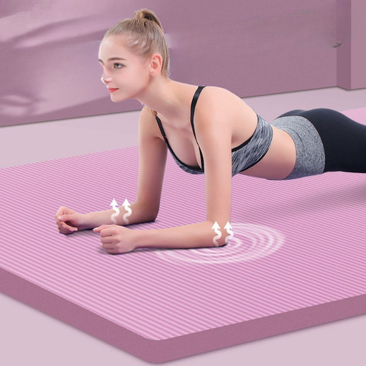 Premium Yoga Mat 2M Extra Long 15MM Thick High Density Exercise Mat Anti Slip Waterproof Fitness Pilates Mat with Carry Bag for Home Gym Daily Use