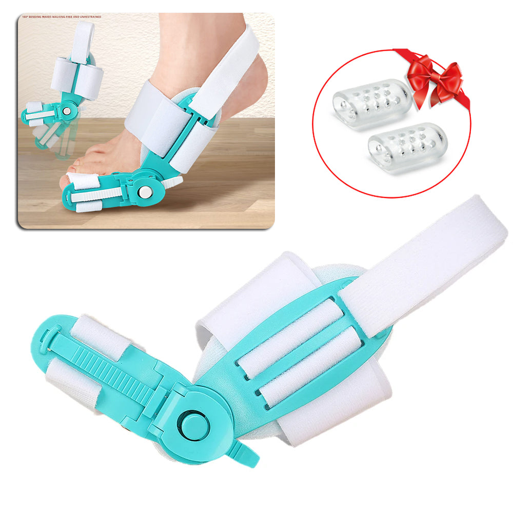 Premium Adjustable Bunion Corrector - Hallux Valgus Toe Straightener with Orthopedic Splint, Rotatable Toe Separator for Pain