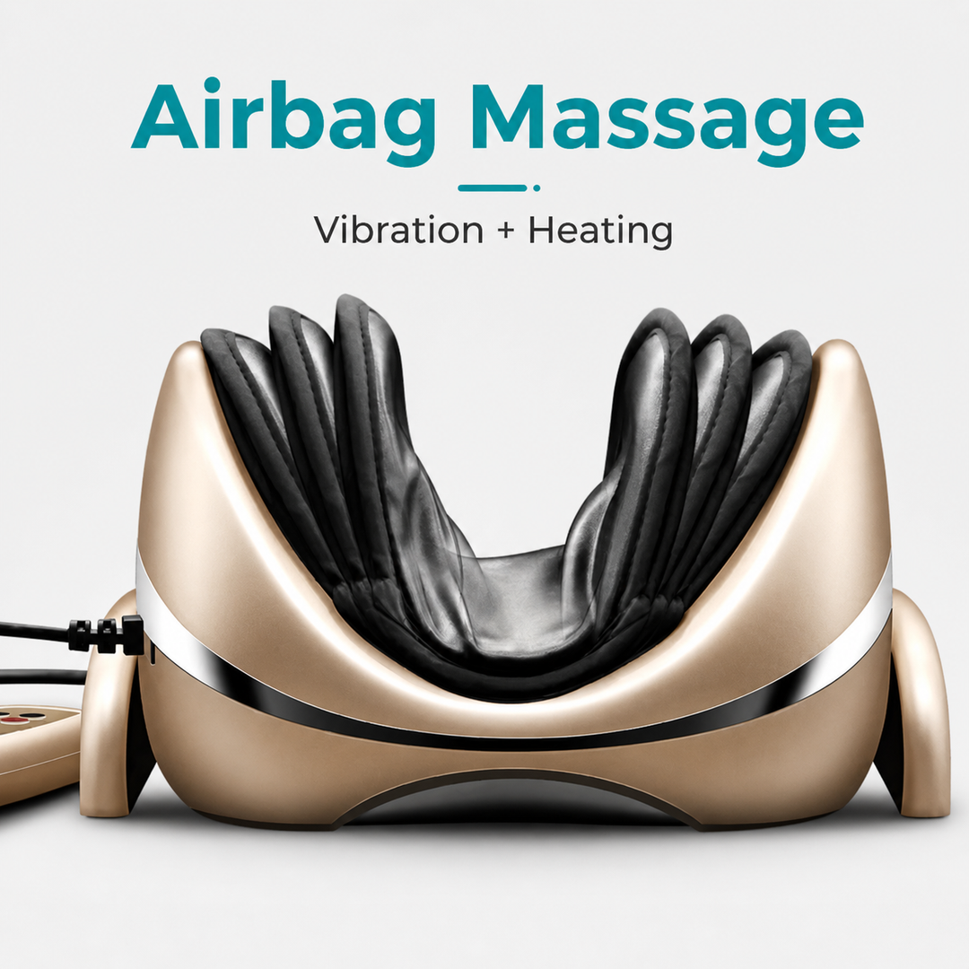 Premium Neck Massage Pillow with Heat & Vibration, 7 Modes, Cervical Traction Device for Pain Relief & Spine Alignment – Adjustable Heating, 3D Airbag Massage