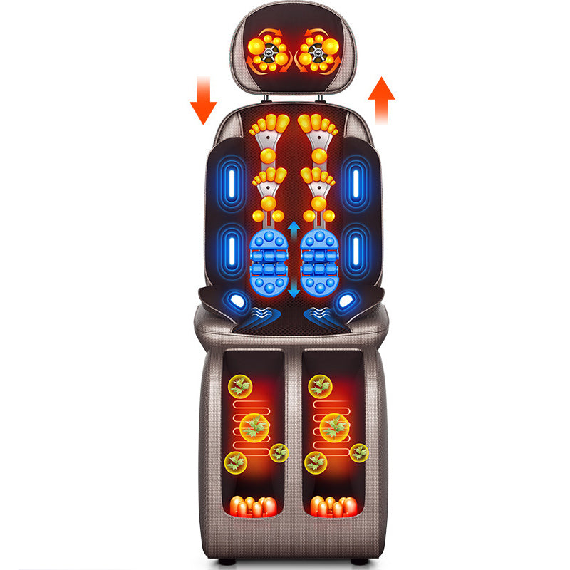 Premium Electric Full Body Massage Chair with Infrared Heating, Deep Kneading, Vibration, and Shiatsu for Neck, Back, Waist, and Legs - Adjustable Height, Easy Control, and Safety Features - PhysioFitLab