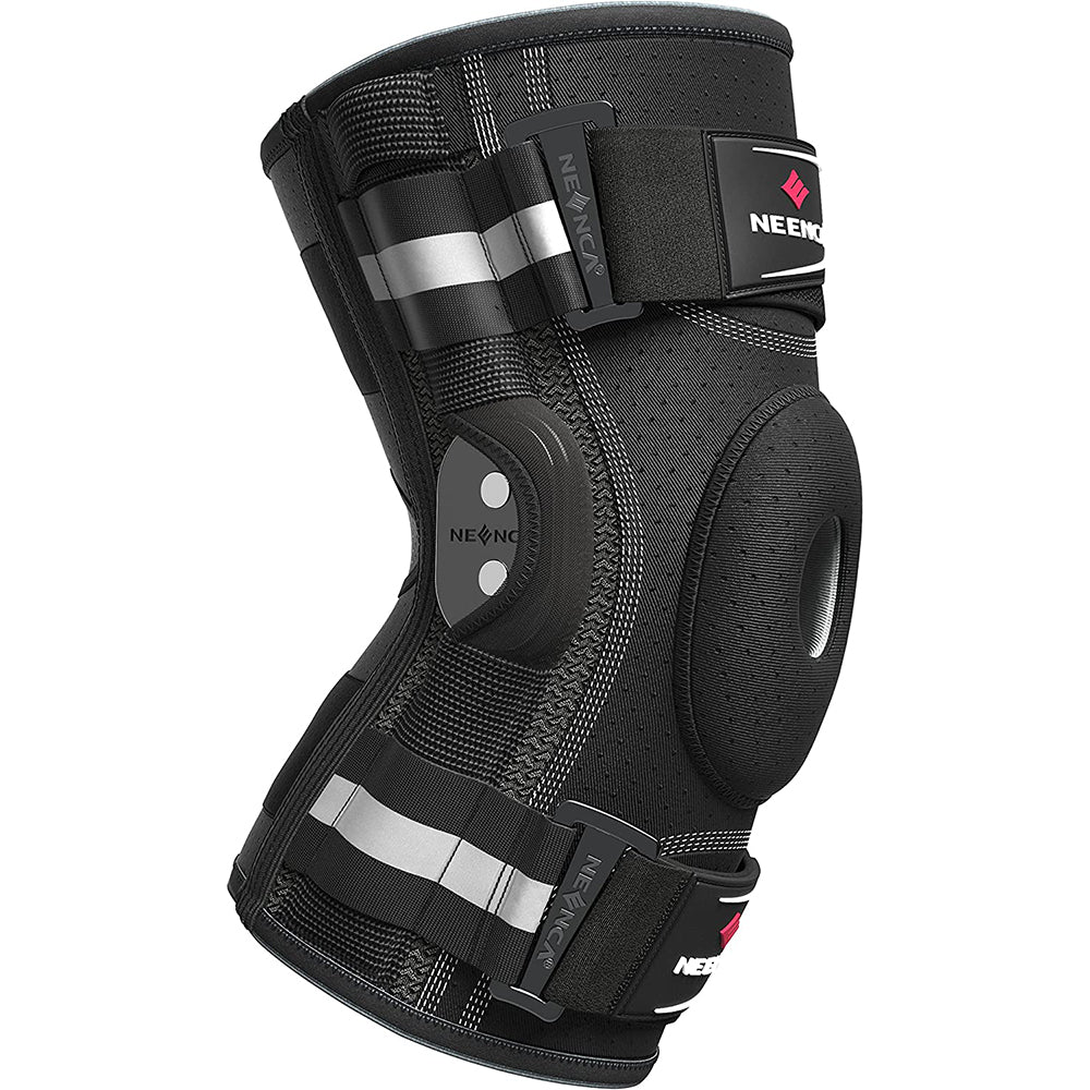 Premium Hinged Knee Brace for Pain Relief & Support, Copper Stabilizers for ACL, Meniscus Tear, Arthritis, Adjustable Open Patella Design, Doctor Recommended, 6 Sizes Available - PhysioFitLab