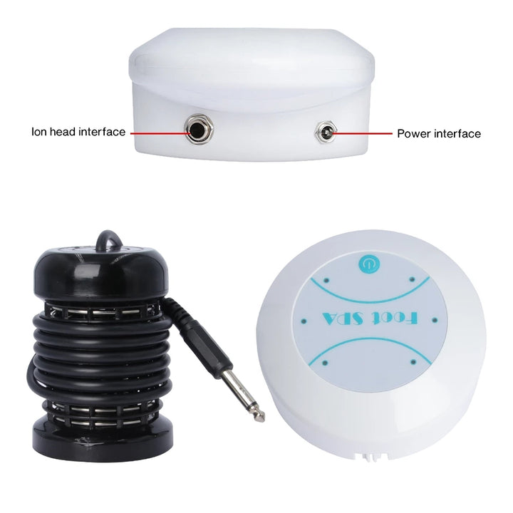 Premium Electric Foot Spa Massager – Mini Ionic Detox Bath with Vibrating Whirlpool & Pressotherapy, Aqua Cleanse for Relaxation and Foot Pain Relief - PhysioFitLab