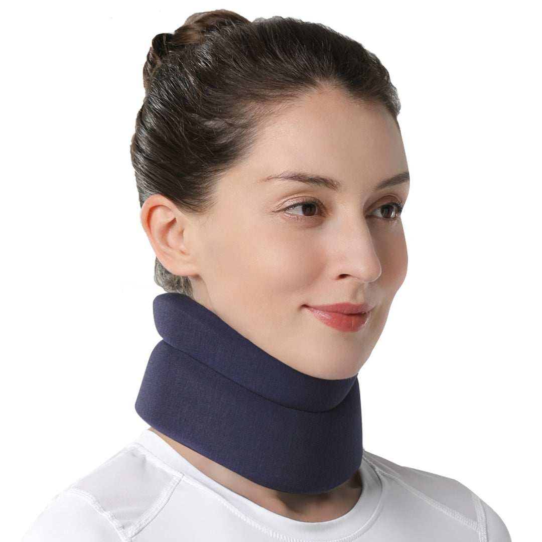 Premium Adjustable Neck Brace Foam Cervical Collar for Pain Relief, Comfortable Support for Home Use and Sleeping, Various Sizes S-XL - PhysioFitLab