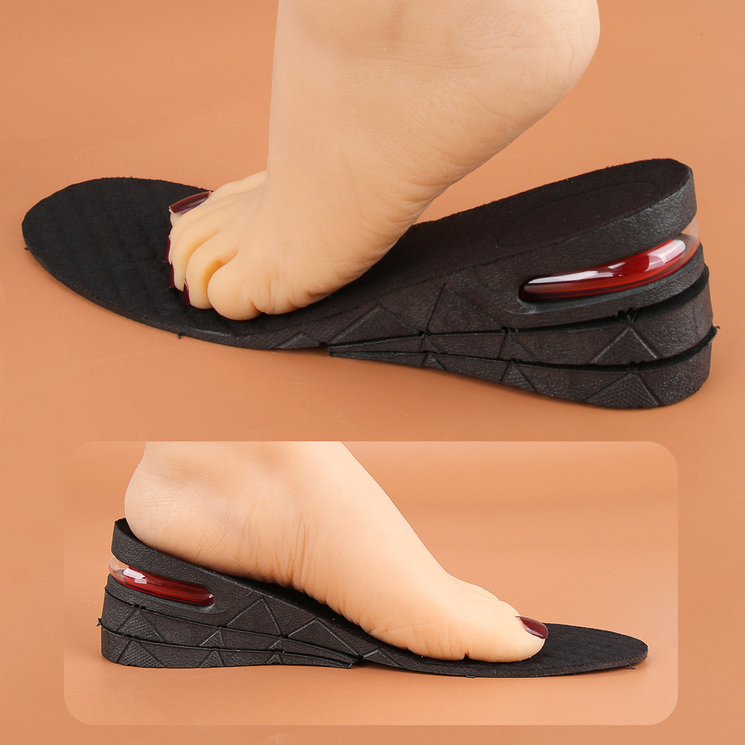 Premium Height Increase Insoles - Air Cushion Elevator Inserts for Men & Women, Adjustable 3-9cm Lift Kits for Comfort and Support, Shock Absorbent - PhysioFitLab
