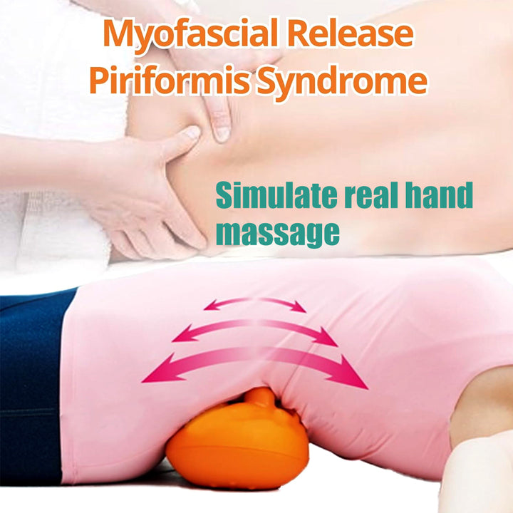 High Quality Sciatica Massager Deep Tissue Tool for Lower Back & Butt - 14 Trigger Points Myofascial Release for Hip, Glute, Pelvic, SI Joint, and Psoas Pain Relief - Compact & Portable - PhysioFitLab