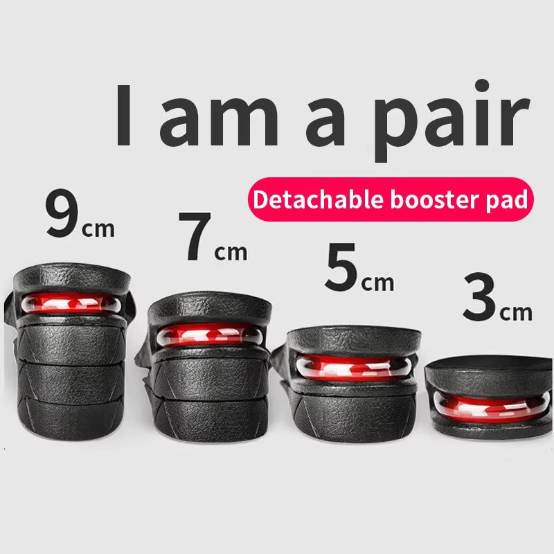 Premium Height Increase Insoles - Air Cushion Elevator Inserts for Men & Women, Adjustable 3-9cm Lift Kits for Comfort and Support, Shock Absorbent - PhysioFitLab
